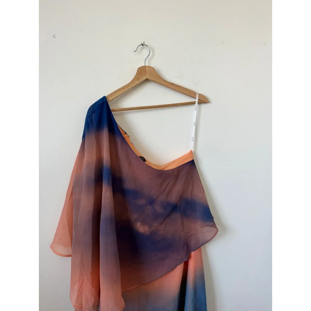 ELOQUII Printed Cape Maxi Dress – Women's Size 14 – NWT - Picture 3 of 6